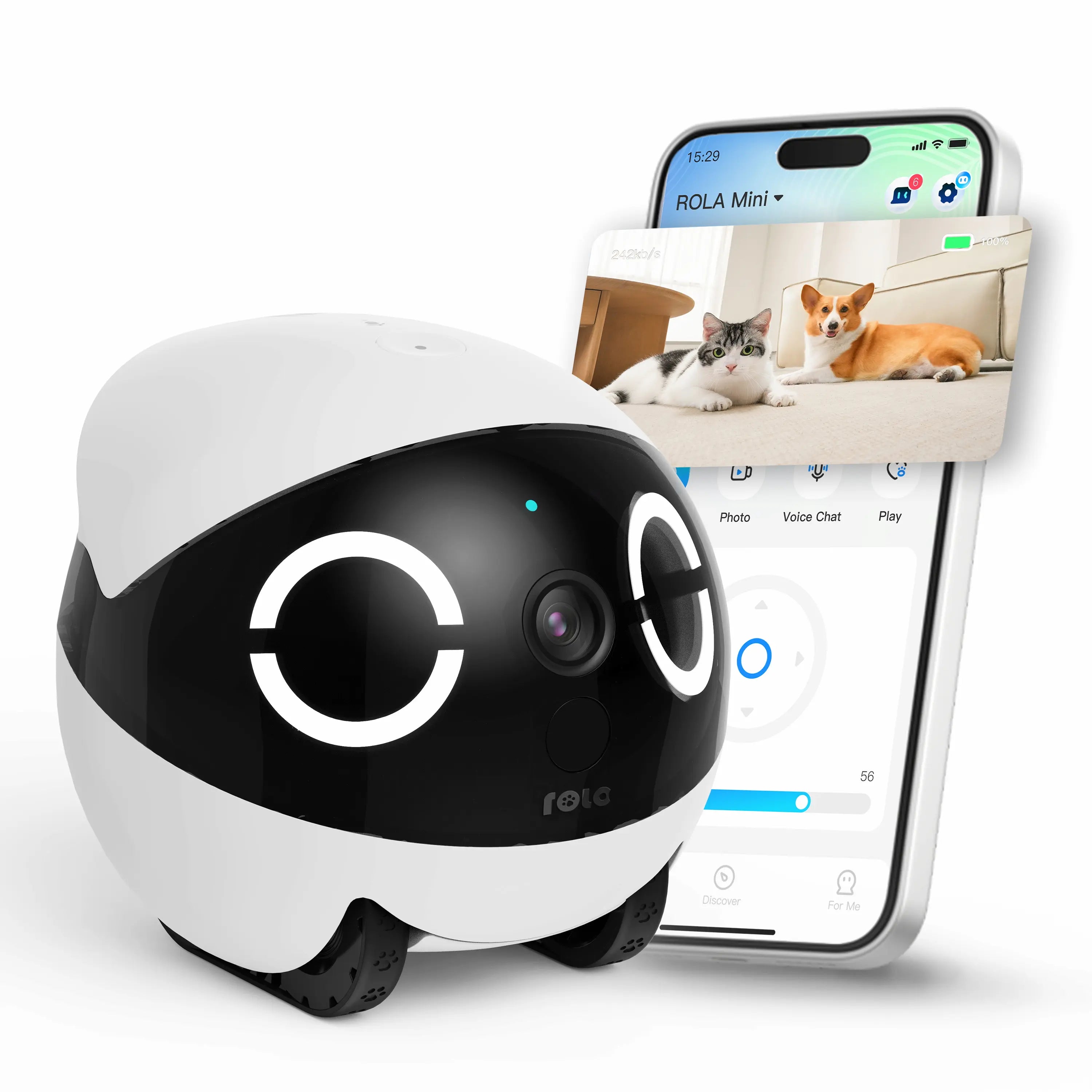 ROLA Mini Haustiermonitor – Zwei-Wege-Audio